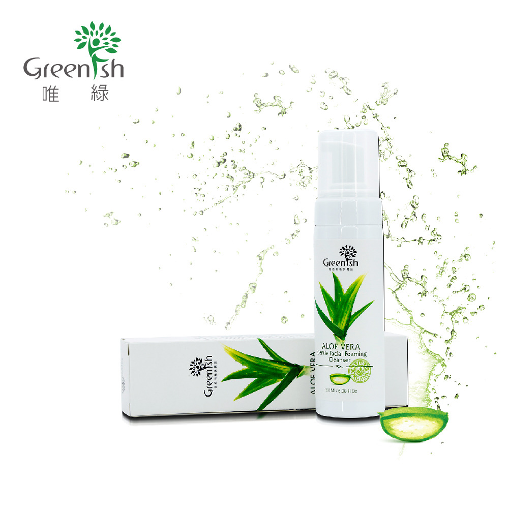 唯綠 有機蘆薈系列 蘆薈輕柔潔面慕絲 (180ml)